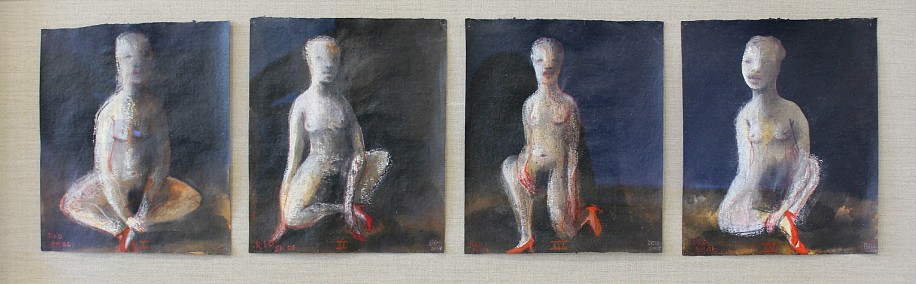 DEBORAH BELL, MEDITATION SERIES-RED SHOE
2017, Mixed Media on Paper