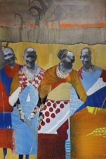 KEITH JOUBERT, GATHERING
2017, OIL ON CANVAS