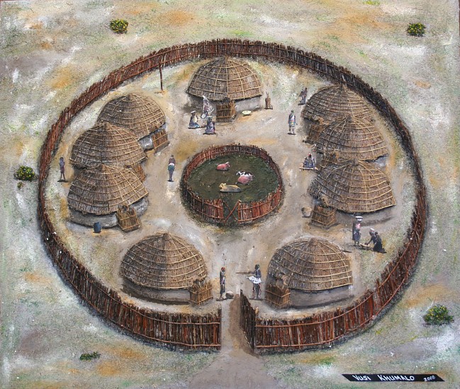 VUSI KHUMALO, CHIEF NDABENI KRAAL
2008, MIXED MEDIA ON BOARD