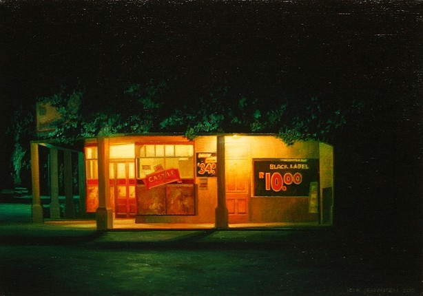 HENK SERFONTEIN, BOTTLE STORE: ROBERTSON
2010, OIL ON CANVAS