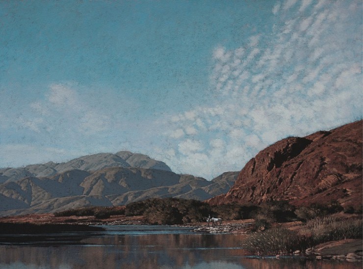 JOHN MEYER, A TRAIL OF SOLITUDE 21412
MIXED MEDIA ON CANVAS