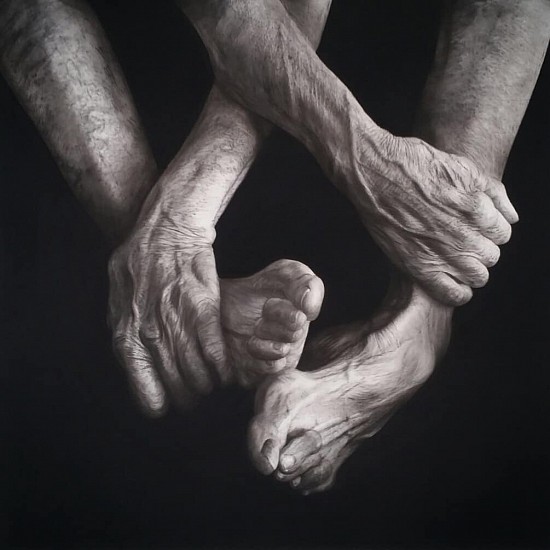 HENK SERFONTEIN, THE UNBEARABLE LIGHTNESS OF BEING IV
2018, CHARCOAL AND MIXED MEDIA ON PAPER