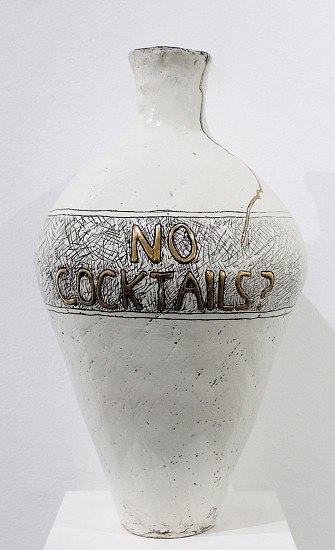 LUCINDA MUDGE, NO COCKTAILS?
CERAMIC, GOLD LUSTRE