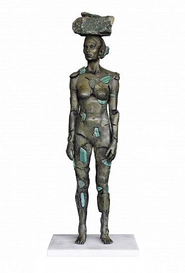 ANGUS TAYLOR, BEARING YOUR BECOMING
2020, BRONZE & VARIOUS STONES WITH MARBLE BASE