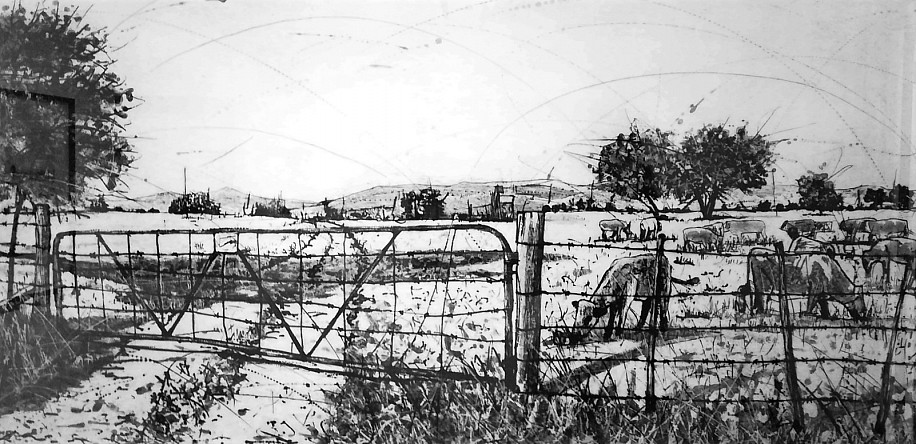 PHILLEMON HLUNGWANI, NYAMA AYI NDLHULI (QUARANTINE GATE)
2018, ETCHING