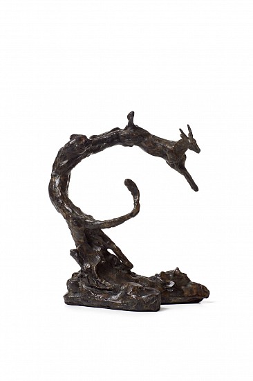 DYLAN LEWIS, CHEETAH CHASING BUCK MINIATURE (S378)
2021, BRONZE