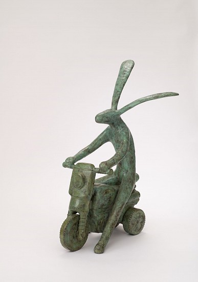 GUY DU TOIT, HARE ON SCOOTER I
2021, BRONZE
