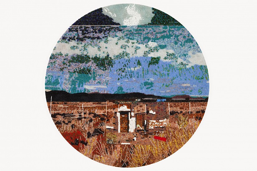 LIZA GROBLER, ROARING SILENCE
2021, GLASS SEED BEADS ON BOARD
