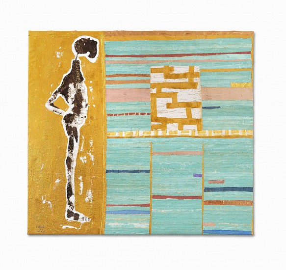 GUY FERRER, MAN'S ENIGMA
2022, MIXED MEDIA & COLLAGE ON CANVAS