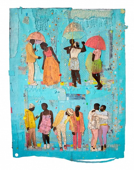 THONTON KABEYA, TABLET SERIES X
2023, WALNUT POWDER, CHALK PAINT & NEWSPAPER INK TRANSFERRED ON SCULPTING CANVAS