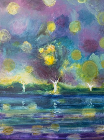 BEEZY BAILEY, THERE WAS A LAND ACROSS THE LAKE ACROSS THE WORLD, WHERE THE ANGELS WAVED
2023, OIL ON CANVAS