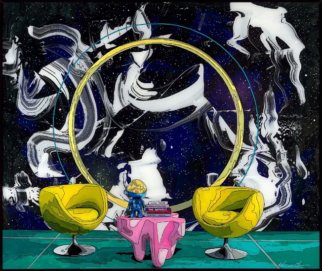 NORMAN O'FLYNN, INTERIOR OF POSSIBILITY
2023, ACRYLIC ON GLASS