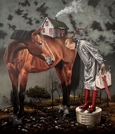 ANGELA BANKS, THERE'S NO PLACE LIKE HOME
2023, OIL ON CANVAS