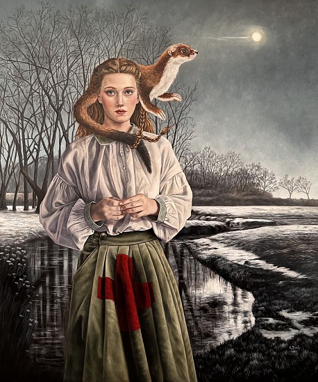 ANGELA BANKS, FERRETING OUT THE LIGHT
2023, OIL ON CANVAS