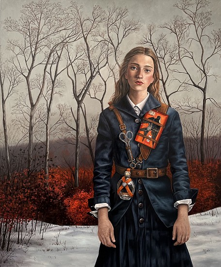 ANGELA BANKS, SWIFT SWALLOW OF THE HEART
2023, OIL ON CANVAS