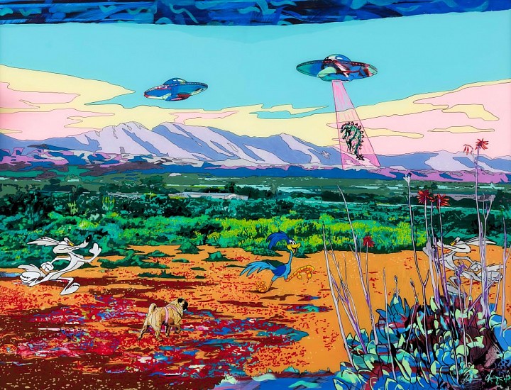 NORMAN O'FLYNN, VIEW ONTO THE SWARTBERG
ACRYLIC ON PLEXI GLASS