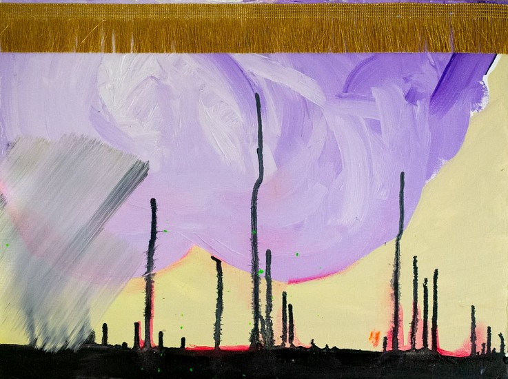 LIZA GROBLER, WHEN THE LAND TALKS BACK VIII
2023, OIL & MIXED MEDIA ON CANVAS PAPER