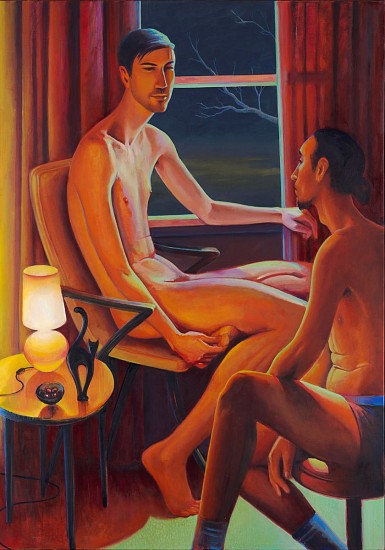 ANDRE SERFONTEIN, BABY IT'S COLD OUTSIDE
OIL ON CANVAS