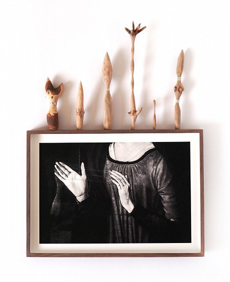 BARBARA WILDENBOER, STRING FIGURES (TIAMAT)
2025, ARCHIVAL INK ON COTTON PAPER, THREAD, OLIVE, CAROB & YELLOWWOOD
