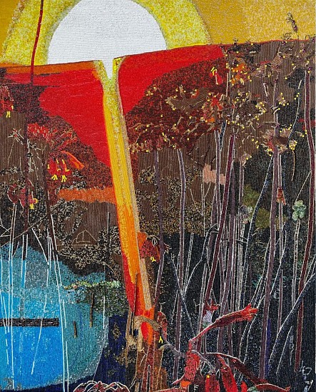 LIZA GROBLER, GOLD
2025, GLASS SEED BEADS ON BOARD