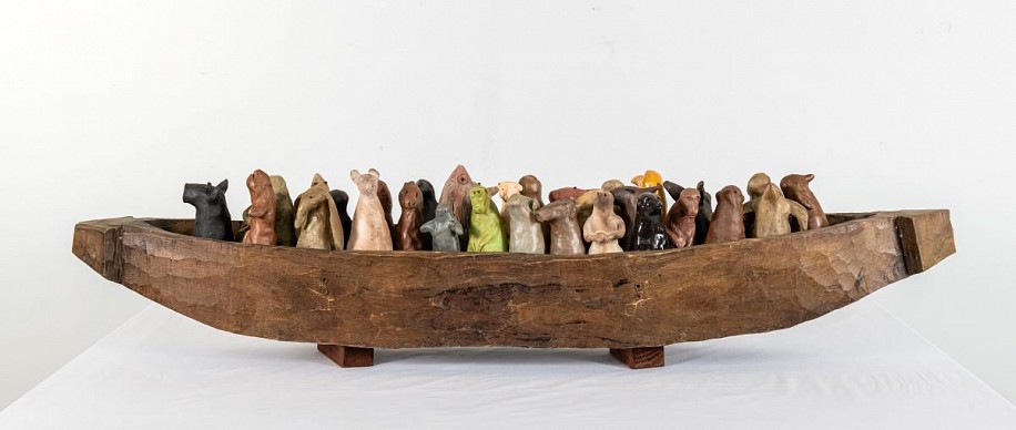 WILMA CRUISE, BOAT #9
CERAMIC & FOUND OBJECT (WOODEN BOAT)