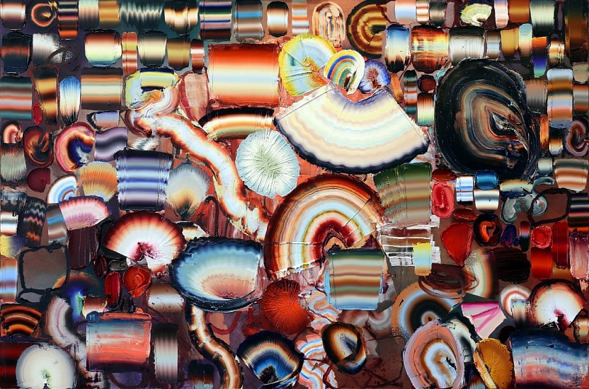 NIGEL MULLINS, EVOLUTION OF TEMPORAL STRATEGIES
OIL ON CANVAS