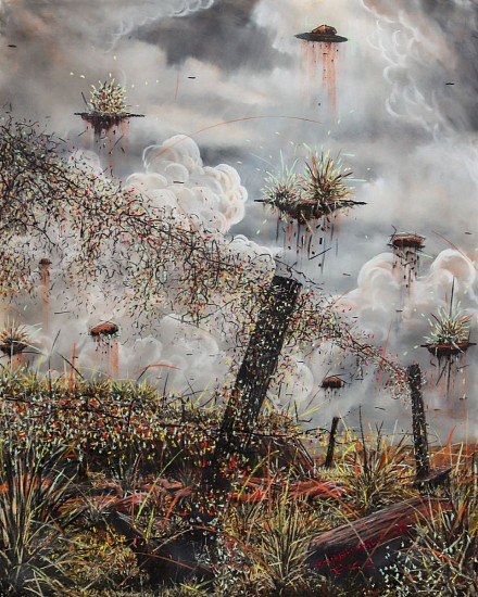 JAN TSHIKHUTHULA, GARDEN OF HOPE
SOFT PASTEL ON PAPER
