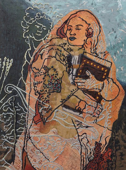 TAMLIN BLAKE, ANGELS FEAR TO TREAD
ACRYLIC PAINT ON FIBERGLASS SCREENING MESH AND BOARD