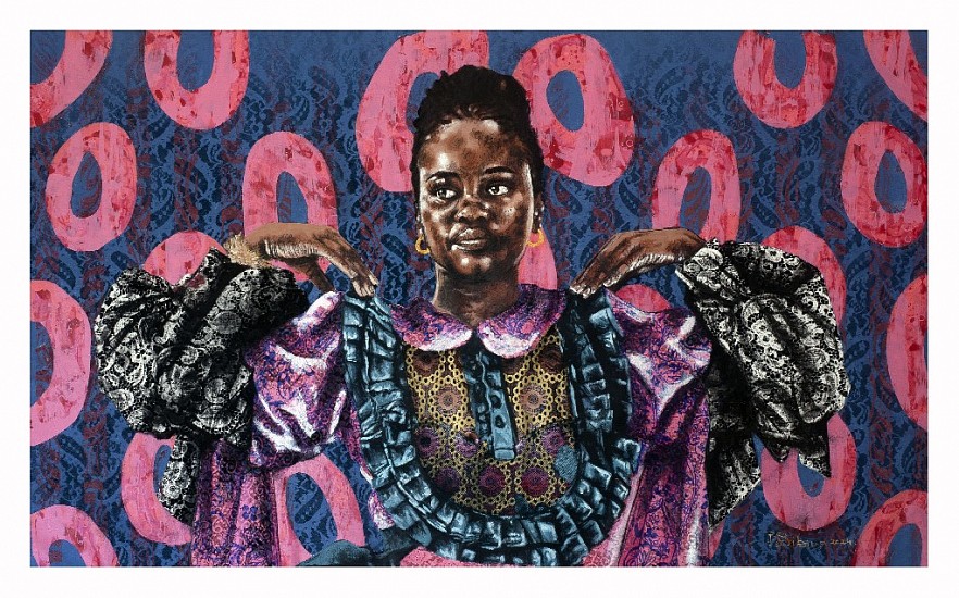 BAMBO SIBIYA, JABU SHOULDERS
MIXED MEDIA ON CANVAS