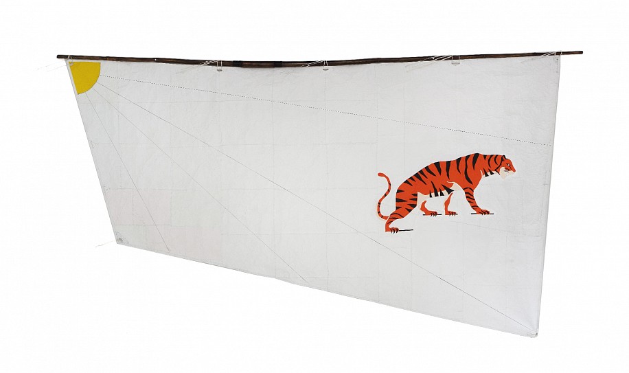 MICHAEL MACGARRY, ZHILAOHU
RECLAIMED PACKAGING PAPER, CONTÉ CRAYON, COTTON, TWINE, BAMBOO