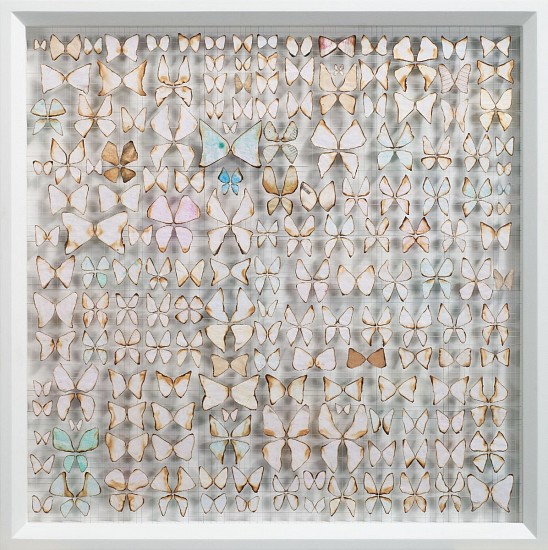 MARK RAUTENBACH, IN THE NEIGHBOURHOOD (LAST OF THE BUTTERFLIES SERIES)
PAPER, THREAD, ACRYLIC INKS & VARNISH