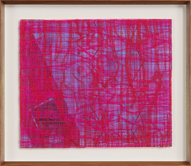 MARK RAUTENBACH, HOT HOT HOT!!! (SHOT SERIES)
SEWING THREAD, PAPER, ACRYLIC PAINT & INKS