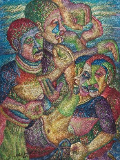 MMAKGABO MMAPULA MMANKGATO HELEN SEBIDI, DOES IT END IN A MIRACLE?
2005, PASTEL ON PAPER