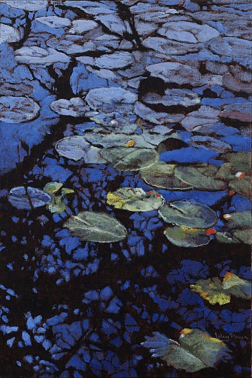JOHN MEYER, A DARK POND
2026, MIXED MEDIA ON CANVAS