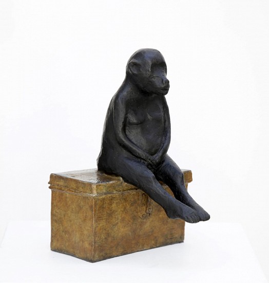 WILMA CRUISE, ITERATION: LITTLE PAPIO (SITTING ON BOX)
2025, BRONZE